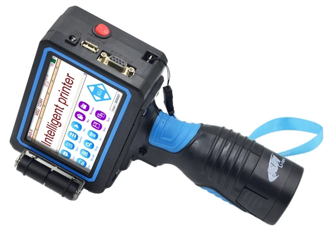UKCM TIJ handheld inkjet printer with touchscreen and trigger grip